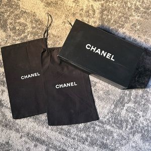 Chanel Shoe Box and 2 Shoe Dust Bags
